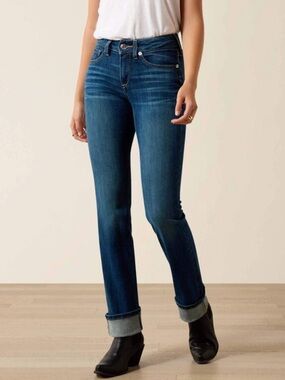 NWT Ariat R.E.A.L Perfect Rise Abby Straight Leg Jeans